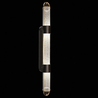 925850-21 Fine Art Lighting Bond 60"H Sconce with Black & Gold/Diamond Blanket Finish