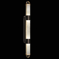 925850-22ST Fine Art Lamps 4 Light Bond 60"  Sconce with Black/Gold Finish