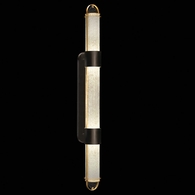 925850-22 Fine Art Lighting Bond 60"H Sconce with Black & Gold/Bahama Sand Finish
