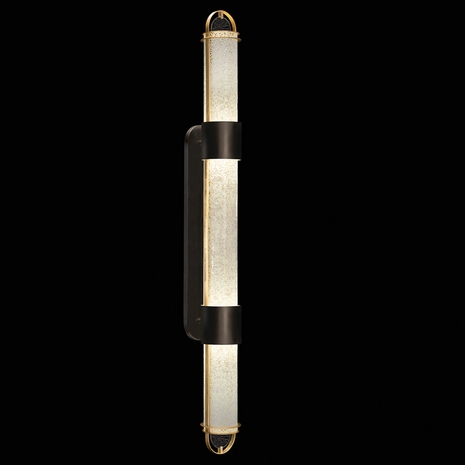 925850-22 Fine Art Lighting Bond 60"H Sconce with Black & Gold/Bahama Sand Finish