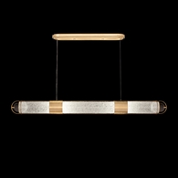 926040-31 Fine Art Lighting Bond 60"W Linear Pendant with Gold/Diamond Blanket Finish