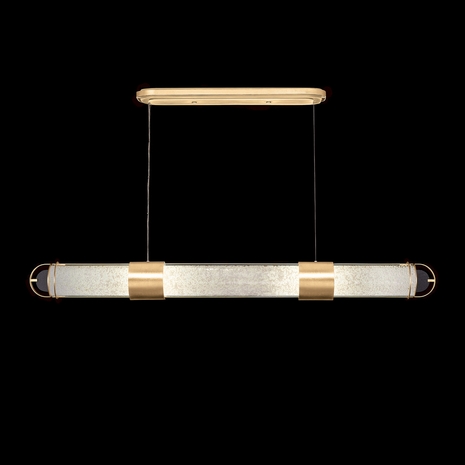 926040-32 Fine Art Lighting Bond 60"W Linear Pendant with Gold/Bahama Sand Finish