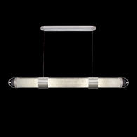 926040-42 Fine Art Lighting Bond 60"W Linear Pendant with Silver/Bahama Sand Finish
