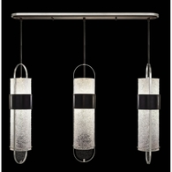 926140-11ST Fine Art Lamps 6 Light Bond 48" Linear Pendant with Black/Silver Finish