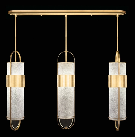 926140-31 Fine Art Lighting Bond 48"W Linear Pendant with Gold/Diamond Blanket Finish