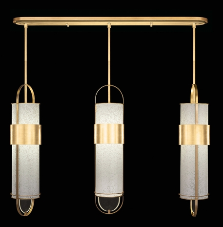 926140-32 Fine Art Lighting Bond 48"W Linear Pendant with Gold/Bahama Sand Finish
