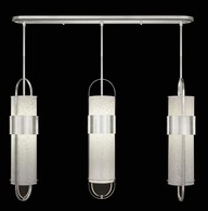 926140-42 Fine Art Lighting Bond 48"W Linear Pendant with Silver/Bahama Sand Finish