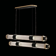 926240-21ST Fine Art Lighting Bond 60"W Linear Pendant with Black & Gold/Diamond Blanket Finish