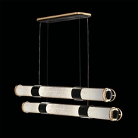 926240-22ST Fine Art Lighting Bond 60"W Linear Pendant with Black & Gold/Bahama Sand Finish