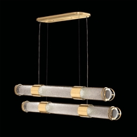 926240-31ST Fine Art Lighting Bond 60"W Linear Pendant with Gold/Diamond Blanket Finish