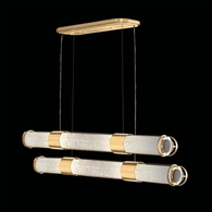 926240-32ST Fine Art Lighting Bond 60"W Linear Pendant with Gold/Bahama Sand Finish