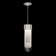 926340-41ST Fine Art Lighting Bond 5.5"W Round Pendant with Silver/Diamond Blanket Finish