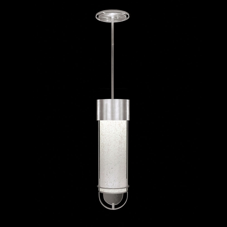926340-42ST Fine Art Lamps 1 Light Bond 5.5" Round Pendant with Silver Finish
