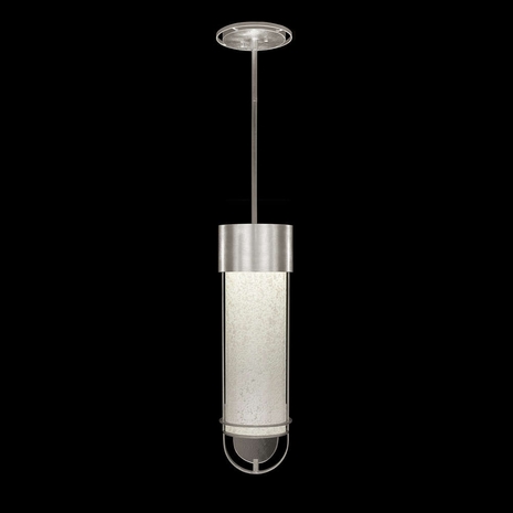 926340-42ST Fine Art Lamps Bond 5.5"W Round Pendant with Silver Finish