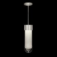 926340-42ST Fine Art Lighting Bond 5.5"W Round Pendant with Silver/Bahama Sand Finish