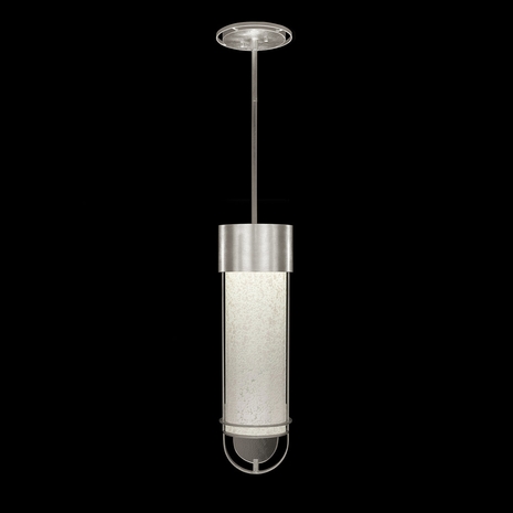 926340-42 Fine Art Lighting Bond 5.5"W Round Pendant with Silver/Bahama Sand Finish