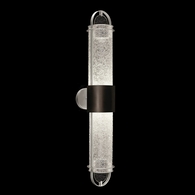 926450-11ST Fine Art Lighting Bond 35.3"H Sconce with Black & Silver/Diamond Blanket Finish