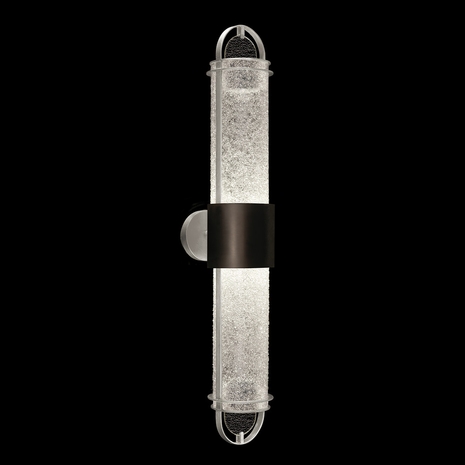 926450-11 Fine Art Lighting Bond 35.3"H Sconce with Black & Silver/Diamond Blanket Finish