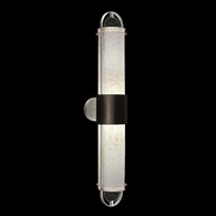 926450-12ST Fine Art Lighting Bond 35.3"H Sconce with Black & Silver/Bahama Sand Finish