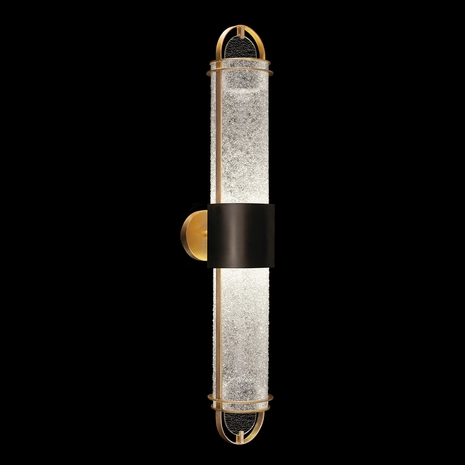 926450-21ST Fine Art Lighting Bond 35.3"H Sconce with Black & Gold/Diamond Blanket Finish