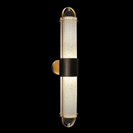 926450-22ST Fine Art Lighting Bond 35.3"H Sconce with Black & Gold/Bahama Sand Finish