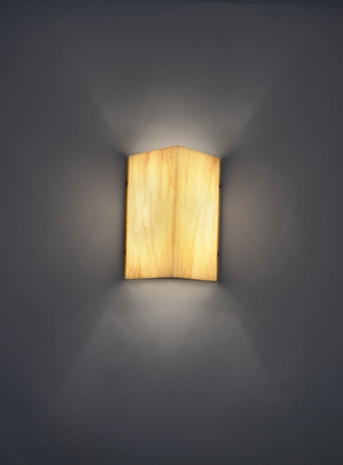 9269 Ultralights Lighting Basics Triangular Shaped Wall Sconce in All Acrylic