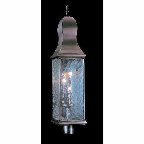 F-9270 Framburg 3-Light Harvest Bronze Marquis Exterior Post Mount