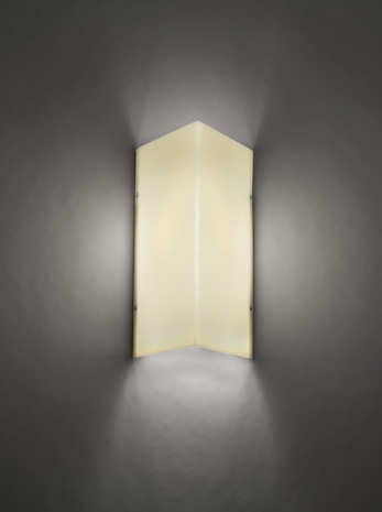 9270 Ultralights Lighting Basics Triangular Shaped Wall Sconce in All Acrylic