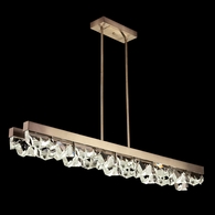 927440-3 Fine Art Lighting Strata 54.5"W Linear Pendant with Soft Bronze Finish