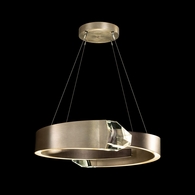 927545-3 Fine Art Lighting Strata 32"W Round Pendant with Soft Bronze Finish