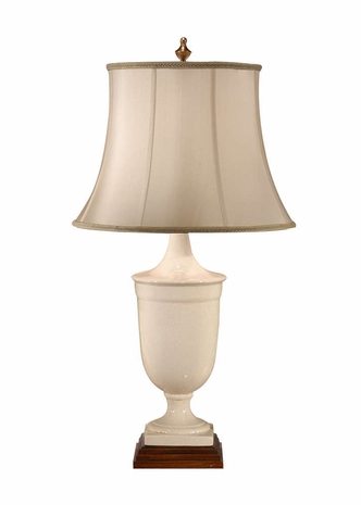 9279 Wildwood Lamps Classic Urn Lamp with Hand Decorated with Wood Mounting