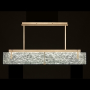 928040-31 Fine Art Lighting Terra 52.25"W Linear Pendant with Gold/Clear Glass Finish