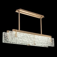 928040-31 Fine Art Lighting Terra 52.25"W Linear Pendant with Gold/Clear Glass Finish