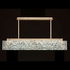 928040-31ST Fine Art Lamps Terra 52.25"W Linear Pendant with Gold Finish