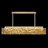 928040-32 Fine Art Lighting Terra 52.25"W Linear Pendant with Gold/Gold Leaf Glass Finish