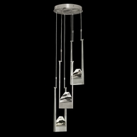 928440-1 Fine Art Lighting Strata 16"W Round Pendant with Silver Leaf Finish