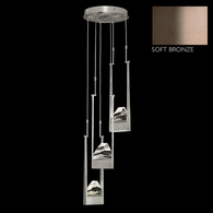 928440-3 Fine Art Lighting Strata 16"W Round Pendant with Soft Bronze Finish