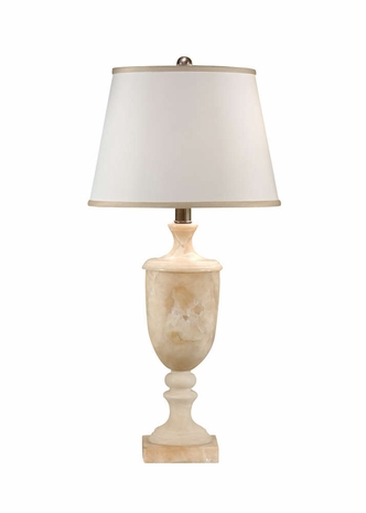 9298 Wildwood Lamps Stone Urn Lamp with Hand Turned Quarry Stone