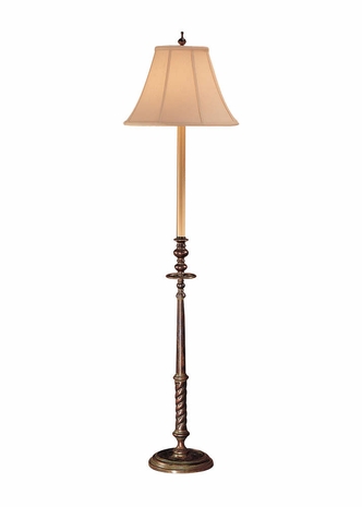 93 Wildwood Lamps Weathered Bronze Floor Lamp with Hand Finished Cast Brass