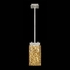 930240-22 Fine Art Lighting Terra 7.75"W Rectangular Pendant with Silver/Gold Leaf Glass Finish