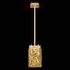 930240-32 Fine Art Lighting Terra 7.75"W Rectangular Pendant with Gold/Gold Leaf Glass Finish