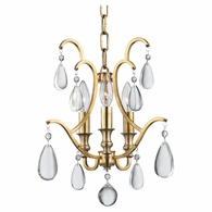9303 Hudson Valley Crawford 3 Light Semi Flush/Pendant