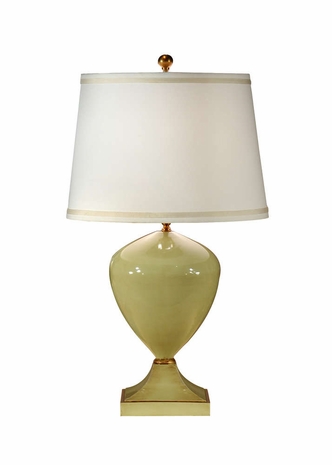 9304 Wildwood Lamps Farrah Lamp - Green/Gold Finish