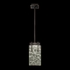 930540-11 Fine Art Lighting Terra 7.75"W Rectangular Pendant with Black/Clear Glass Finish