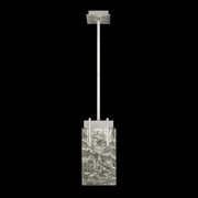 930540-21ST Fine Art Lamps Terra 7.75"W Rectangular Pendant with Silver Finish