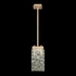 930540-31 Fine Art Lighting Terra 7.75"W Rectangular Pendant with Gold/Clear Glass Finish