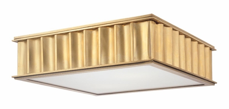 931-AGB-R Hudson Valley Lighting Middlebury Two Light Square Flushmount (CLEARANCE ITEM)