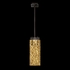 931040-12 Fine Art Lighting Terra 7.75"W Rectangular Pendant with Black/Gold Leaf Glass Finish