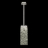 931040-21 Fine Art Lighting Terra 7.75"W Rectangular Pendant with Silver/Clear Glass Finish