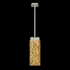 931040-22 Fine Art Lighting Terra 7.75"W Rectangular Pendant with Silver/Gold Leaf Glass Finish